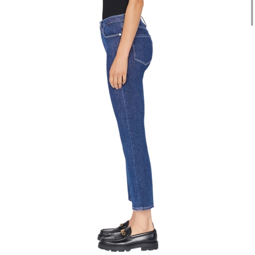 Frame Le One Crop Mini Boot Cut Jeans in Ackerman. - Picture 2 of 12